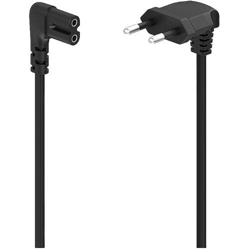 Hama Napajalni kabel\, obojestransko nagnjen\, evro vtič\, dvojni utor/C7\, 5 m\, črn 00223286 tok napajalni kabel črna 5 m, (20414131) Cene