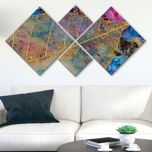 Wallity slika 4MDF132235490, 60x115 cm, 4 dela Cene