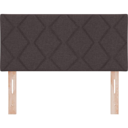  LED Naslonjač s dizajnom dijamantnih blokova tamnosmeđi 90 cm tkanina Slike