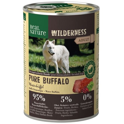 Real Nature Wilderness Adult Pure Buffalo vodni bivol 400g konzerva Cene