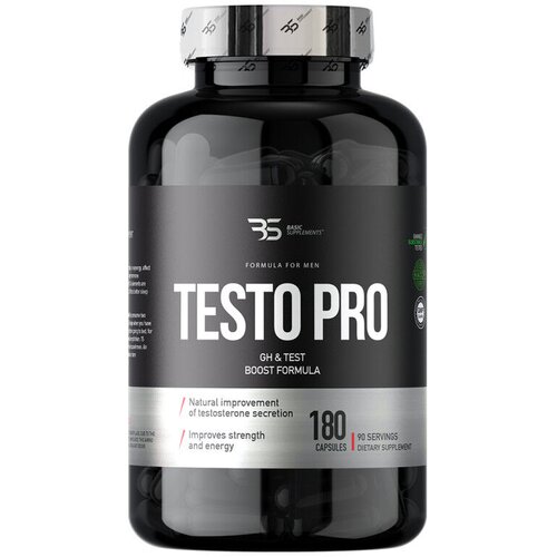 Basic Supplements Testosteron booster Testo PRO, 180 kapsula Slike