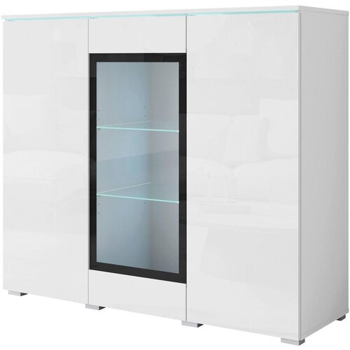 P & B Visoka Komoda Vera 120, Bela, Led Cene