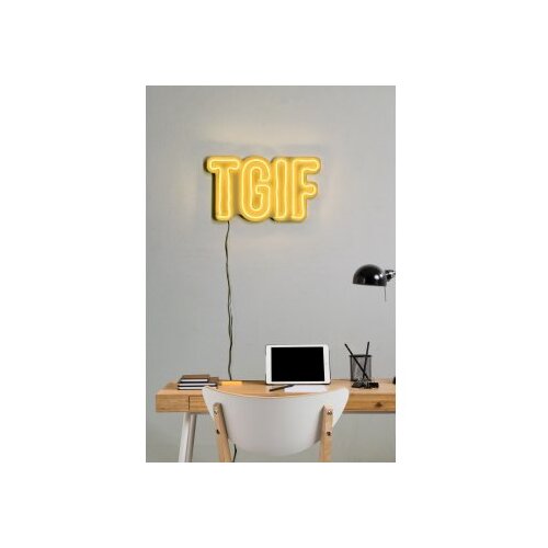 WALLXPERT Dekorativna plastična LED rasveta TGIF Yellow Cene