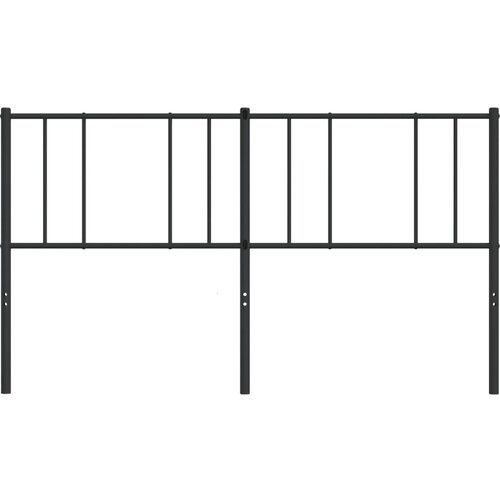  Metalno zamjensko uzglavlje crno 200 cm Slike