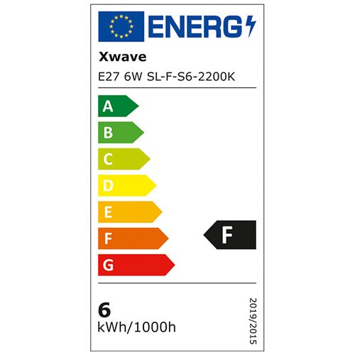 X Wave E27 6W SL-F-S6-2200K filament sijalica 2200K/G125/220V,600Lm,Toplo bela Cene