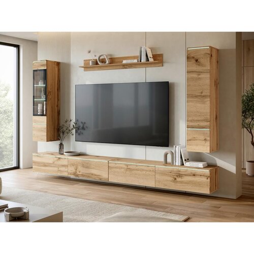 P &amp;amp; B Dnevni Regal Vera Xxl, Barva Hrasta, 5-Delni Slike