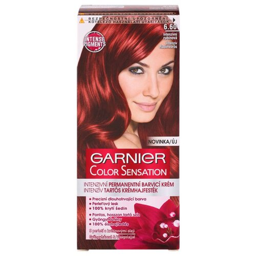 Garnier color Sensation trajna barva za lase 40 ml odtenek 6,60 Intense Ruby Cene