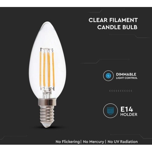  led filament sijalica E14, 5,5 w, 230 v, 4000 k Slike