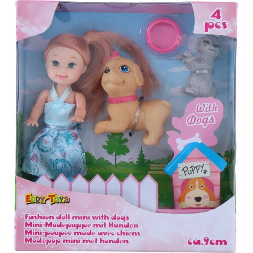 Eddy Toys MODNA LUTKA MINI SA PSOM Slike