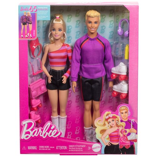 Barbie pack 2 and Ken Skaters dolls Slike