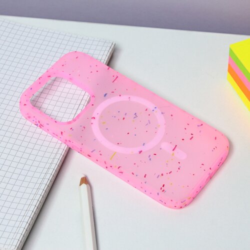 Maska za telefon Colorful Magsafe za iPhone 14 pro 6.1 roze Slike