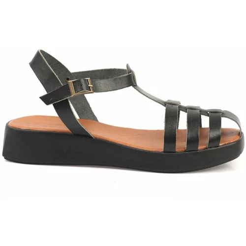 Capone Outfitters Women's Gladiator Band Wedge Heels Leather Sandals
