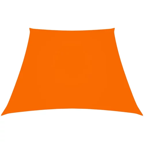 vidaXL Senčno jadro oksford blago trapez 3/4x2 m oranžno