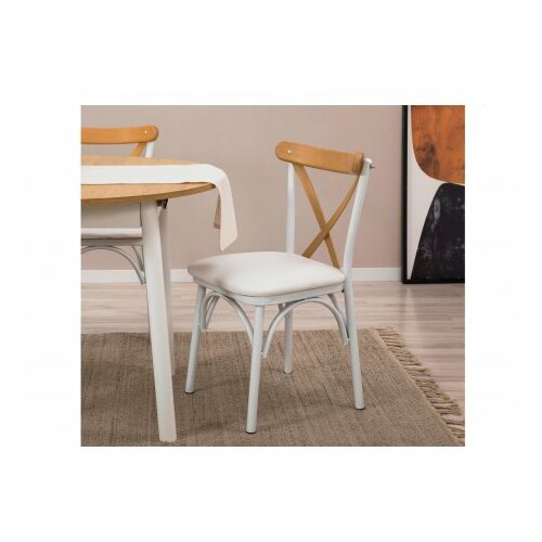 HANAH HOME trpezarijski sto i stolice oliver oak, white Slike