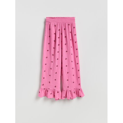 Reserved LADIES` TROUSERS - ružičasta Cene