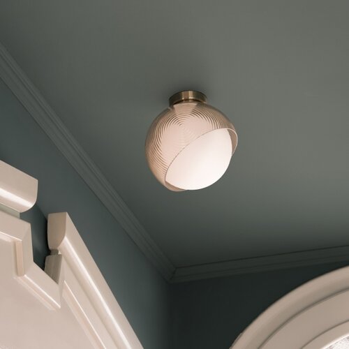 Ideal lux - plafonjera bloom 1xE27/42W/230V &amp;oslash; 30 cm zlatna/zadimljeno bež Slike
