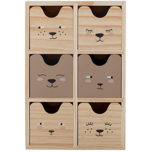 Bloomingville Mini Lesen otro&amp;scaron;ki organizator za igrače v naravni barvi 27x8x18 cm Calle &amp;ndash; Slike