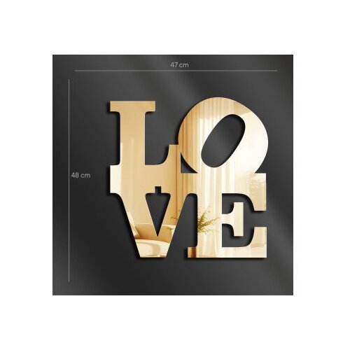 Wallxpert dekorativno ogledalo Ozgl506 gold Slike