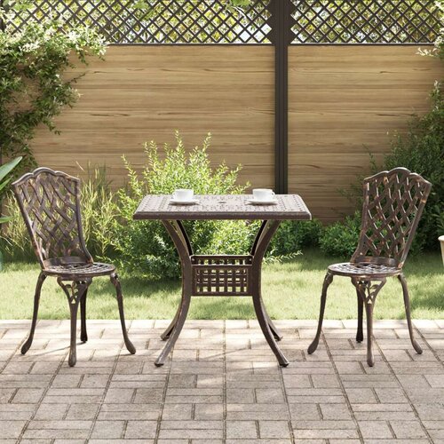  3-dijelni vanjski bistro set s brončanim lijevanim aluminijem Cene