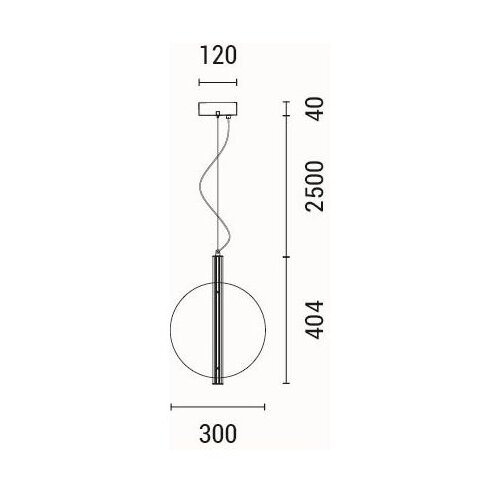  LED luster na sajli DISC LED/12,6W/230V 3000K Slike