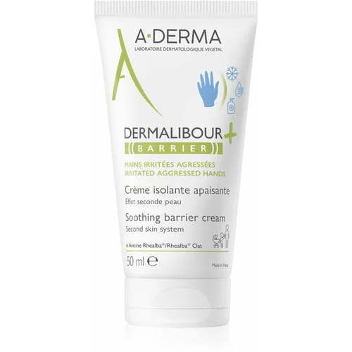 A-derma Dermalibour+ Barrier umirujuća krema za zaštitu kože 50 ml