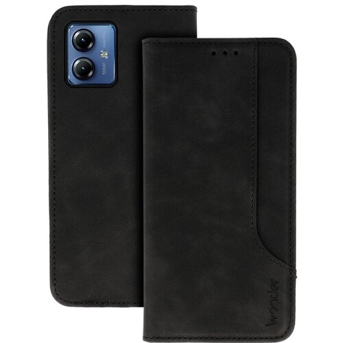 WONDER PRIME PREMIUM PREKLOPNA TORBICA ZA MOTOROLA MOTO G14 črna Cene