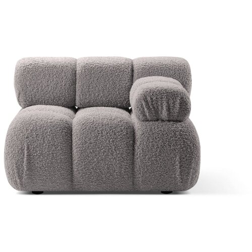 Micadoni Svijetlo siva modularna sjedeća garnitura od boucl&amp;eacute; tkanine (s desnim kutom) Bellis &amp;ndash; Home Slike