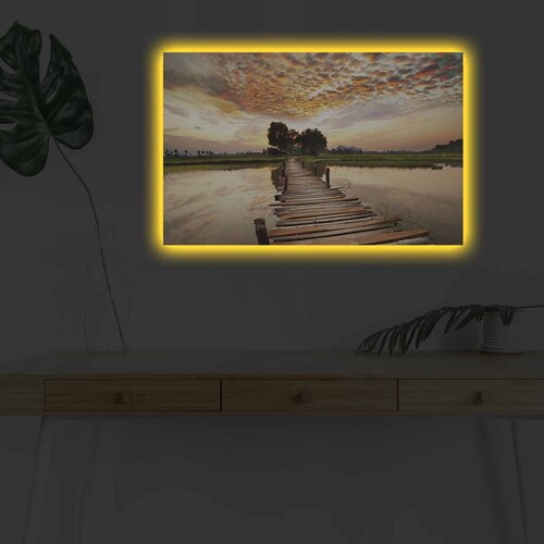 Wallity Zidna slika sa LED osvetljenjem 4570DHDACT-087, 45x70 cm Cijene