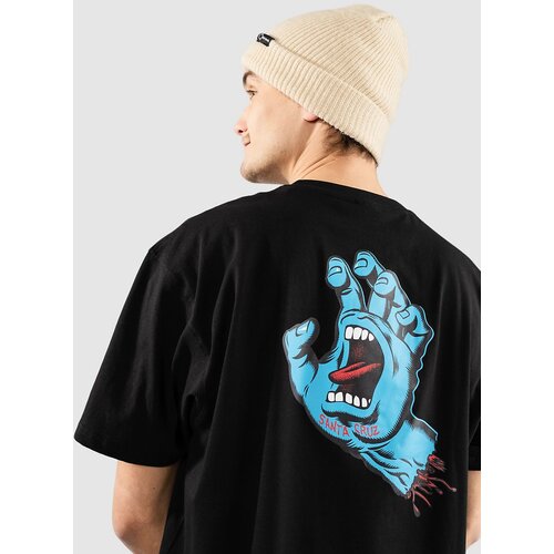 Santa Cruz Screaming Hand Chest T-shirt black Slike