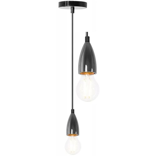 Toolight Viseća stropna svjetiljka Chrome Black APP357-1CP Slike