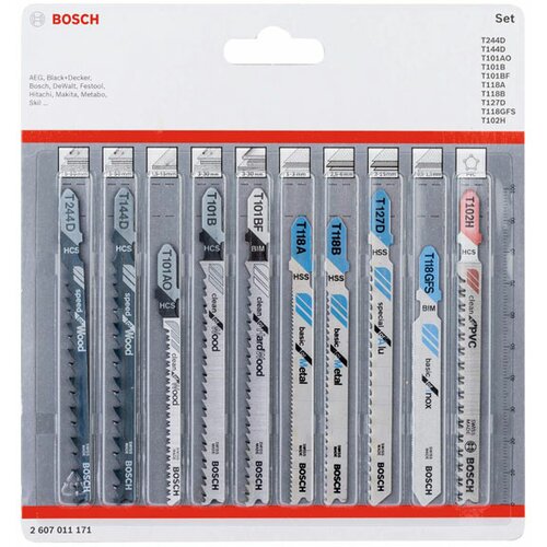 Bosch list ubodne testere All in One 10 kom (2607011171) Slike