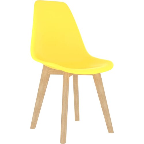Maison Chic Jedilni stoli - Vzorci stoli 6 kosov rumena plastika A1278, (22031615) Cene
