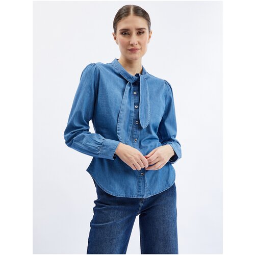 Orsay Blue Denim Shirt with Decorative Detail - Women Cijene