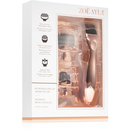 Zoë Ayla Micro-Needling Derma Roller Set mikroiglični aplikator za obraz in telo Cene