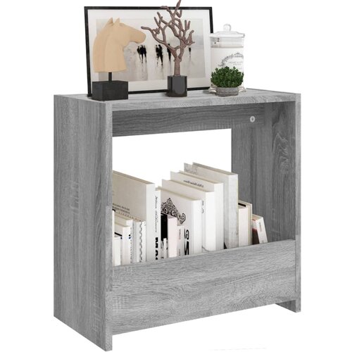  Bočni stolić boja sivog hrasta 50x26x50 cm konstruirano drvo Slike
