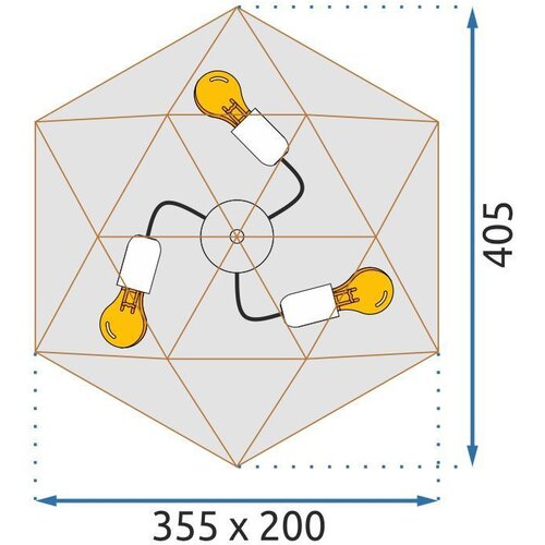 Toolight stropna svjetilka plafon APP1094-3C gold Slike