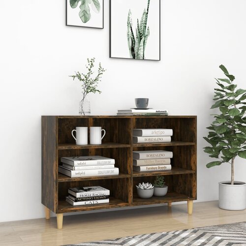 VidaXL Komoda boja dimljenog hrasta 103,5 x 35 x 70 cm od iverice Slike