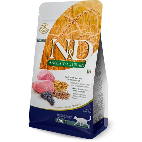 N&amp;amp;d Suva hrana za odrasle mačke, Jagnjetina i borovnica, 5kg Slike