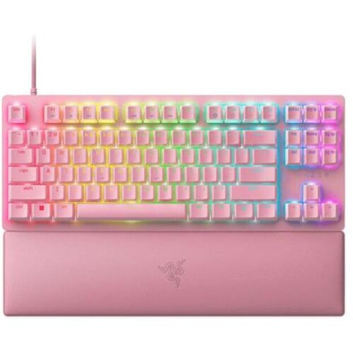 Razer tipkovnica Huntsman V2 Tenkeyless, linearna optična stikala, roza, US SLO g. Cene