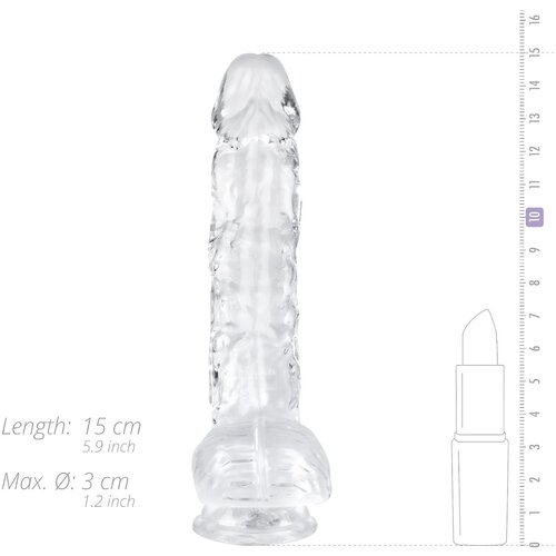 EasyToys - Dildo Collection Jelly Dildo with Balls - 13.5 cm Slike