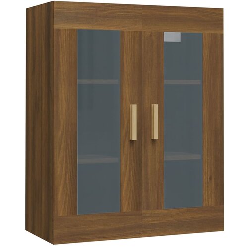 Maison Chic Viseča Stenska omarica - Zidna omarica rjav hrast 69,5x34x90 cm iu74, (22062900) Slike
