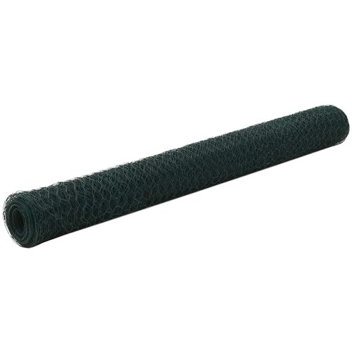  Žičana mreža od čelika s PVC oblogom za koko&amp;scaron;i 25 x 1,2 m zelena Slike