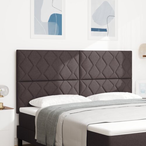  Vzglavje z LED lučmi z vzglavjem Rjava 180 cm blago, (5000043923) Cene