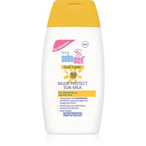 Seba Med Sun Care Baby Multi Protect Sun Milk zaščitni losjon za sončenje za otroke SPF 50+ brez dišav 200 ml Cene