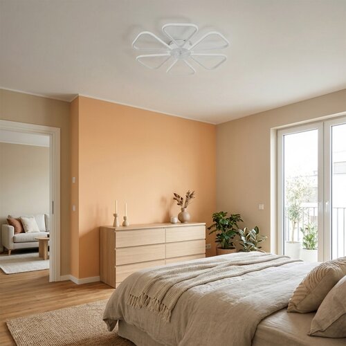 Brilagi LED prigu&amp;scaron;iva plafonski ventilator LED/38W/230V prečnik 76 cm bela + daljinski upravljač Slike