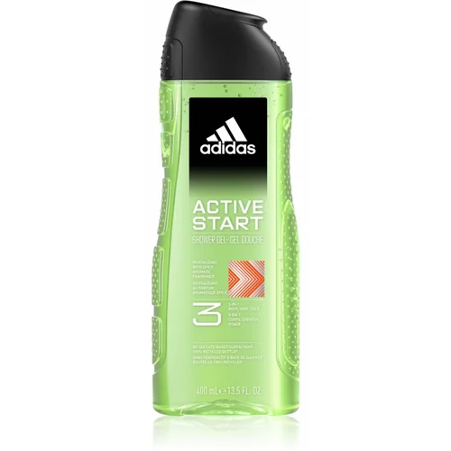 Adidas 3 Active Start gel za tuširanje za muškarce 400 ml