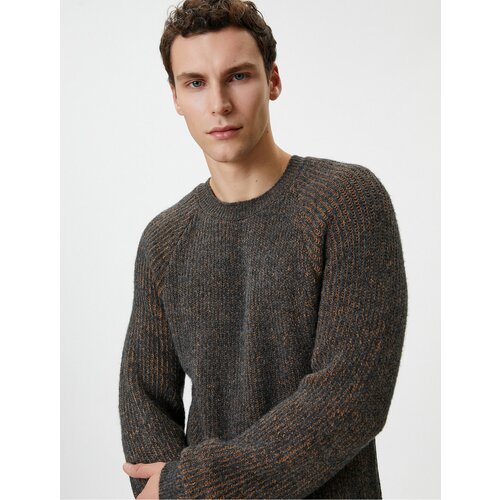 Koton Knitwear Sweater Crew Neck Textured Long Sleeve Slike