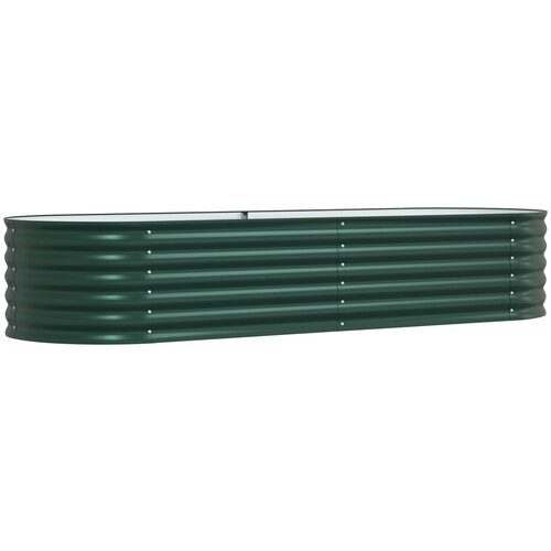 vidaXL Vrtna Povišana Greda Zelena 240x80x44 cm Galvanizirano Jeklo, (22010892) Cene