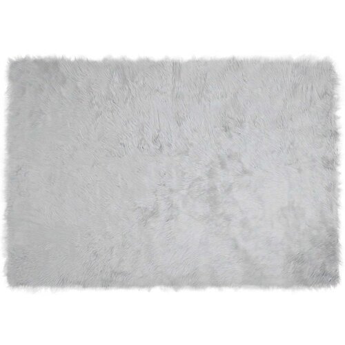 vidaXL lažna ovčja preproga siva 120 x 170 cm poliester Cene
