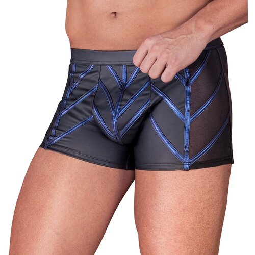 NEK Cool Matte Look Pants with Blue Metallic Stripes 2133555 Black M Slike